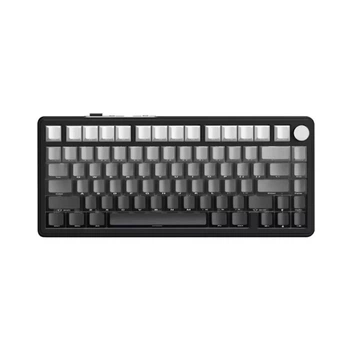 Бездротова механічна клавіатура Attack SHARK X85 (82 клавіші, BT, 2.4 ГГц, USB Type-C, Gray Black Gradient)