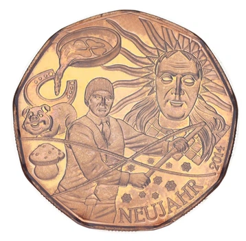 Монета Австрія 5 євро 2014 «Новий рік» UNC (KM#3228)