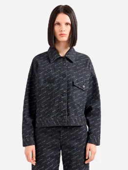 Джинсовая куртка женская Armani Exchange 442747473 S Черная (1161629027)