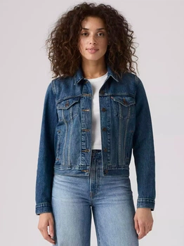 Джинсовая куртка женская Levi`s 665838139 XL Синяя (1161654887)