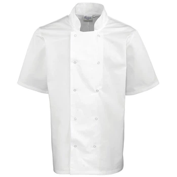 Куртка кухарська, чоловіча, Premier, з коротким рукавом, білий, розмір XL