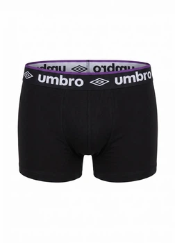 Боксеры для мужчины хлопковые трусы черного цвета UMBRO M
