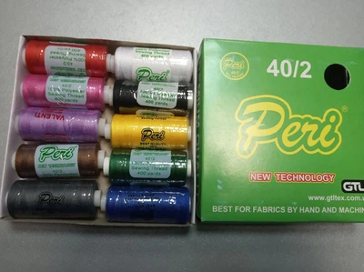 Нитки швейні Peri №40/2 кольорові