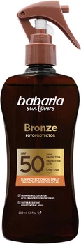Olejek w sprayu do opalania Babaria Bronze z efektem brązującym SPF50 200 ml (8410412120524)