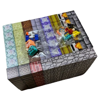 Магнітний конструктор Minecraft Magnetic Cube 240 кубиків у пластиковому боксі майнкрафт
