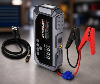 Пускозарядное устройство K3 + компрессор 150 PSI Power Bank LED-фонарь