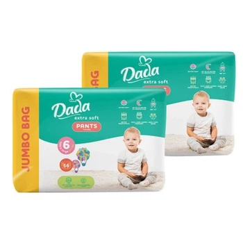 Подгузники Dada Extra Soft 6 XL (15+ кг) 112 шт (2 упаковки по 56 шт) (4820174989514)