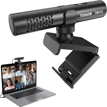 USB микрофон TONOR TM310 для конференций и видеозвонков, с креплением на монитор