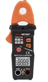Цифровые струйные клещи PEAKMETER PM2116S, мультиметр с NCV и автодиапазоном