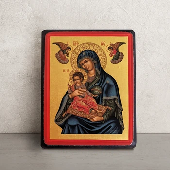 Писаная Корфская икона Пресвятой Богородицы (Керкира) 16×20 см