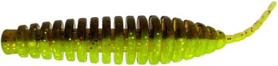 Силиконовая приманка FishUp Tanta 2.5" (8pcs.), #203 - Green Pumpkin/Flo Chartreuse,10018142