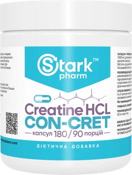 Креатин Stark Pharm Creatine HCL CON-CRET Big Caps 180 капсул (15851) (4829888002571)