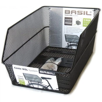 Велосипедний кошик Basil Cento WSL, 42 x 30,5 x 20 см, Чорний