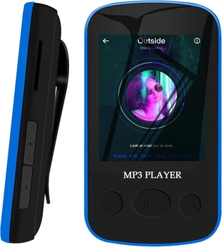 Легкий спортивний MP3-плеєр на 32 ГБ - міні-музичний плеєр Aiworth з Bluetooth 5.0, HiFi звуком, невеликим затискачем для бігу, пробіжок, підтримує до 128 ГБ