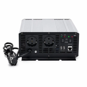 Инвертор Carspa CPS1000 1000 Вт 12 В/220 В с автоматическим зарядным устройством 10 А, чистая синусоида, ИБП (UPS)