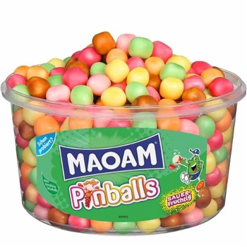 Цукерки жувальні Maoam Pinballs, 365 шт. - 1200 g