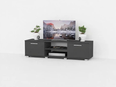 Тумба под телевизор в гостиную, тумба под ТВ, TV тумба GT-0106 Moreli 1400x360x400 Антрацит