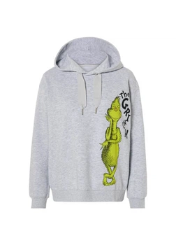 Худи с начесом для женщины Disney Grinch 458449 M Серый