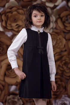 Сарафан шкільний Zironka Classic чорний 6544-1 146