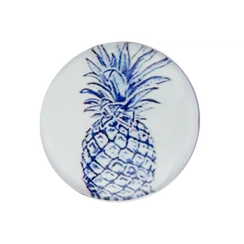 Попсокет для телефона с принтом Pineapple, синий
