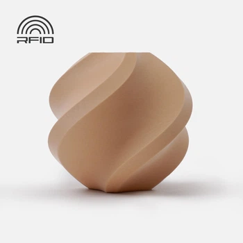 PLA-пластик Філамент Bambu Lab PLA Matte Latte Brown (11800) для 3D-принтера - 1Кг, 1.75mm Кавовий маовий Refill (Без Котушки) з RFID чіпом (NFC) (AA01-N1-1.75-1000-SPLFREE)
