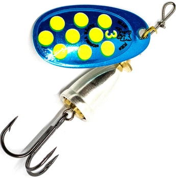 Блесна Blue Fox Vibrax Hot Pepper BFS 4 10 g Blue/Yellow (1102-BFS4 FBLY)