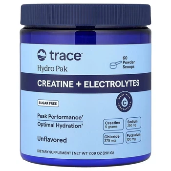 Усилители производительности Trace Креатин с электролитами без вкуса Hydro Pak Creatine+Electrolytes 201 гр
