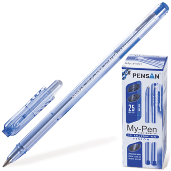 Ручка кулькова "My Pen" 1,0мм синя