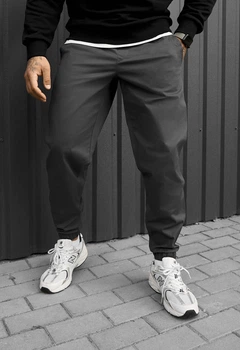 Мужские Джоггеры Стаф Темно-серые Спортивные Штаны Staff Pa Dark Gray XXL (402959)