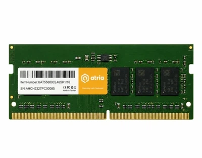 Пам'ять SO-DIMM, DDR5, 8Gb, 4800 MHz, Atria, 1.1V, CL40 (UAT54800CL46SK1/8)