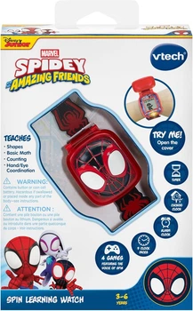 Інтерактивний дитячий годинник Людина-павук зі Спайдерменом VTech Spidey and His Amazing Friends Spin Learning Watch (80-581000)