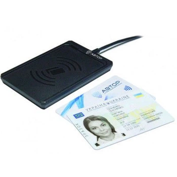 Безконтактный карт-ридер Автор Бесконтактный ,USB для ID-паспорт (КР-382)