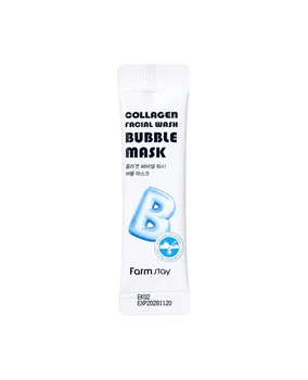 Пузырьковая маска с коллагеном Farm Stay Collagen Facial Wash Bubble Mask