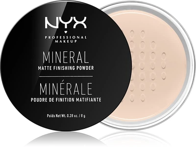 Рассыпчатая пудра с минералами против жирного блеска NYX Professional Makeup Mineral Finishing Powder MFP01 оттенок Light/Medium 8 г