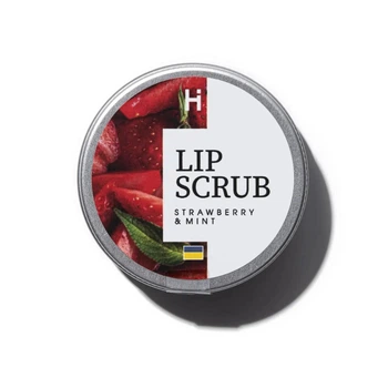Скраб для губ Полуниця М'ята HILLARY Lip Scrub Strawberry Mint 30 г