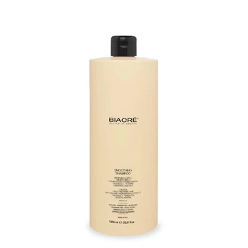 Розгладжуючий шампунь Biacrē Smoothing Shampoo для контролю пухнастості кучерявого та неслухняного волосся 1000 мл