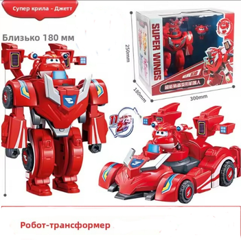 Игровой набор трансформер 2-in-1 Super Wings Super Robot Suit Jett Супер Крылья Джетт