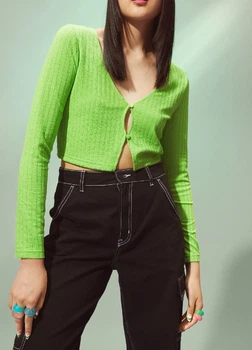 Кардиган H&M 18372 Зелений XXS (1065)