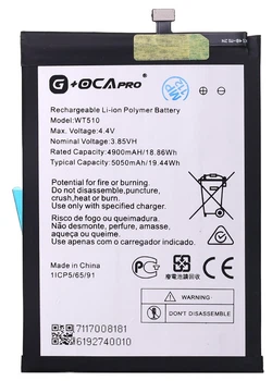 Аккумулятор акб батарея WT510 Nokia C22 /Nokia C32 5050mAh оригинал G+OCA PRo High Copy