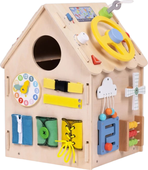 Дерев’яний будиночок-бізіборд EcoToys XXL 2560 (5905817007028)