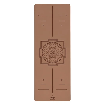 Коврик для йоги каучуковый Vimal Yantra Chocolate RAO 183×68×0.5 см