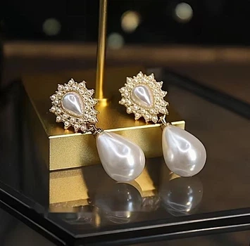 Жіночі сережки "Маркіза" jewelry Білі