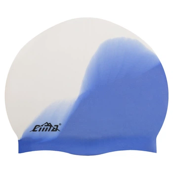 Шапочка для плавання двоколірна силіконова доросла Cima 8683 White-Violet