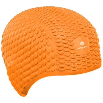 Шапочка для плавания на длинные волосы SP-Sport Actify Bubble 0786 Orange
