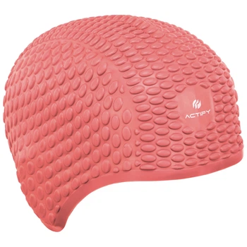 Шапочка для плавания на длинные волосы SP-Sport Actify Bubble 0786 Coral