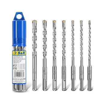 Набор буров по бетону S&R Meister 211243007 4 Plus Zentro SDS Plus 7 шт