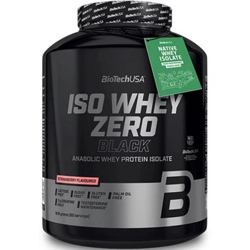 Протеин BiotechUSA Iso Whey Zero Black 1816 г (Strawberry / Клубника) изолят сывороточного протеина, Венгрия