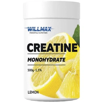 Креатин Willmax Creatine Monohydrate 500 г (Lemon / Лемон) креатин моногидрат