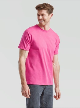 Футболка мужская Fruit of the Loom Valueweight базовая классическая 100% хлопок, размер S, Малиновая