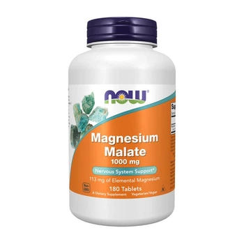 Магній малат Now Foods Magnesium Malate 1000 мг 180 таблеток